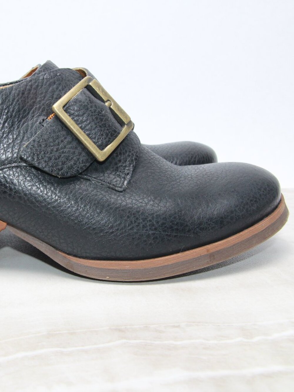 Korks by Kork Ease Little Leather Black Monk Strap Booties - Picture 2 of 16
